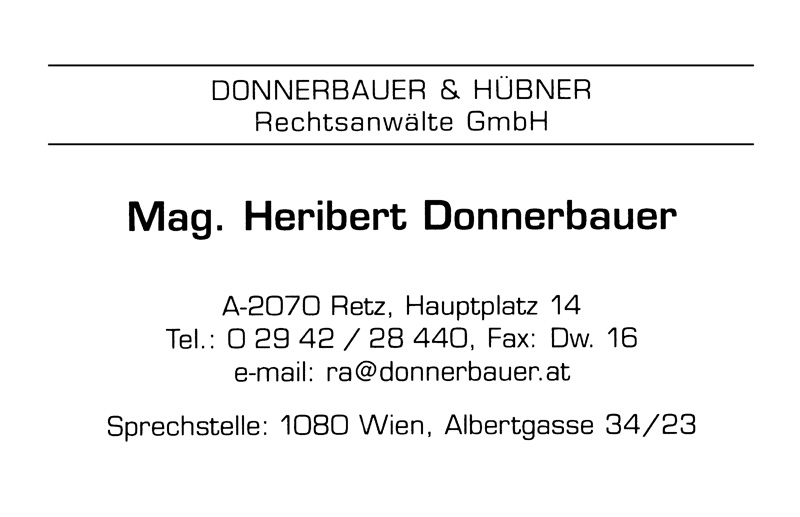 Donnerbauer & Hübner Rechtsanwälte