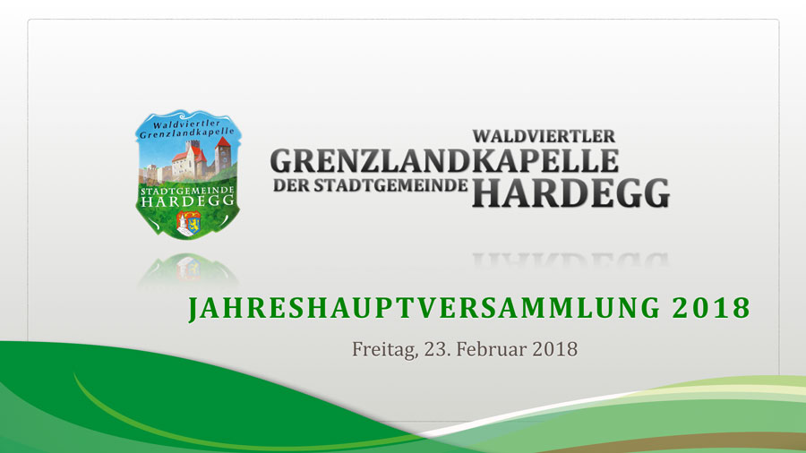 Jahreshauptversammlung 2018