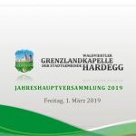 Jahreshauptversammlung 2019 abgehalten