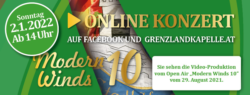 Modern Winds 10 Online Konzert Einladung Mail